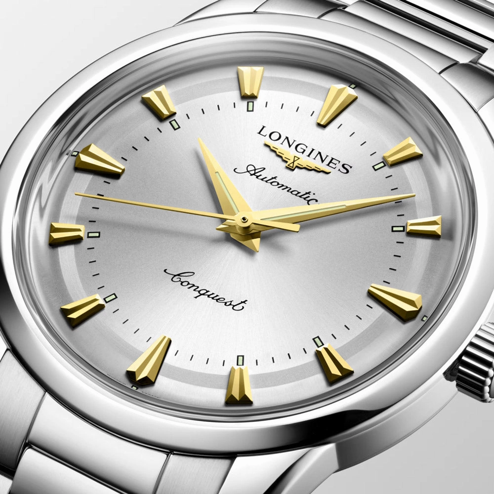 Longines Conquest Heritage 40mm Silver Dial Automatic Gents Watch L1.650.4.72.6