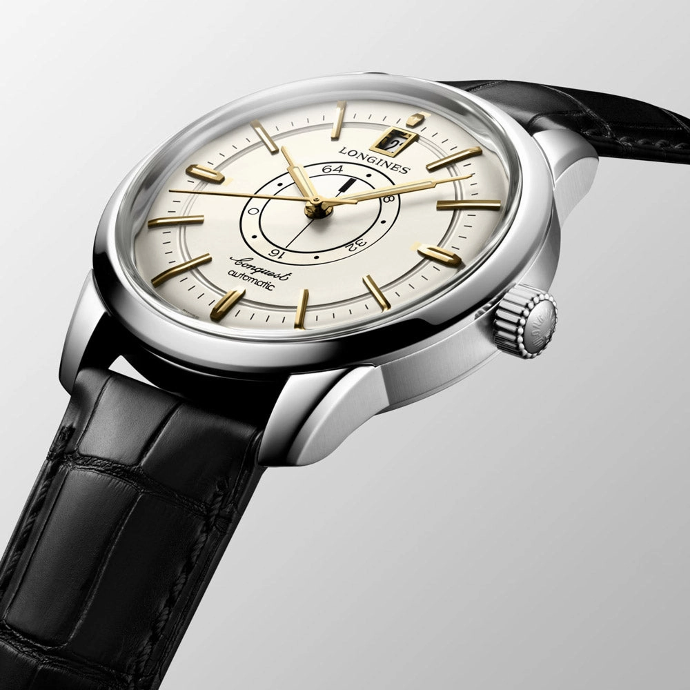 Longines Conquest Heritage Central Power Reserve 38mm Champagne Dial Automatic Watch L1.648.4.78.2