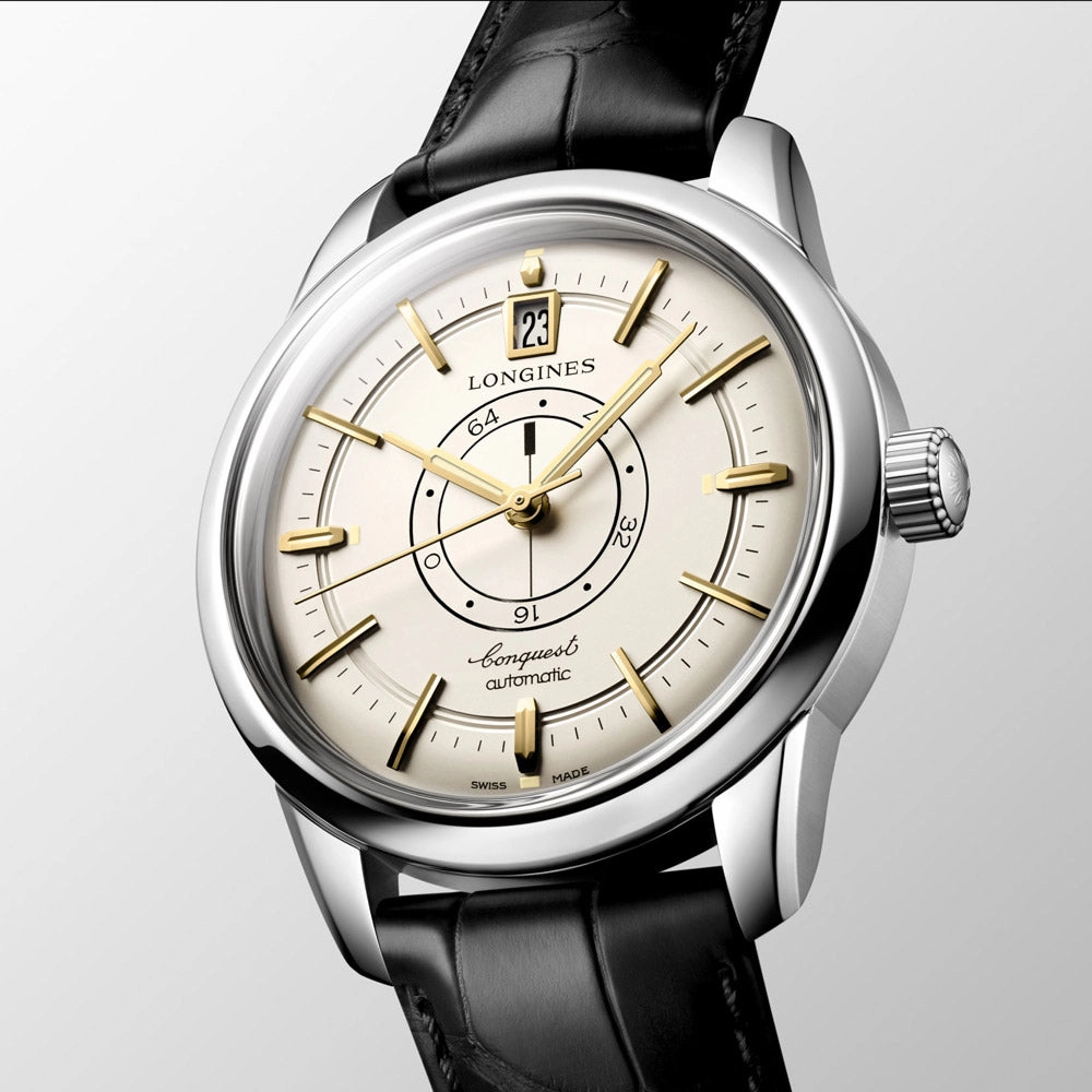 Longines Conquest Heritage Central Power Reserve 38mm Champagne Dial Automatic Watch L1.648.4.78.2