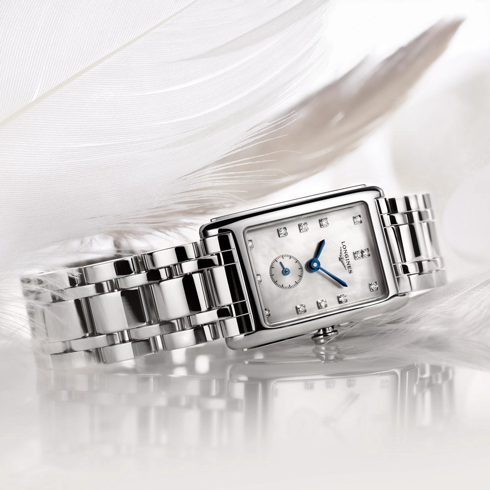 Longines DolceVita MOP Diamond Dot Dial Ladies Quartz Watch L5.255.4.87.6