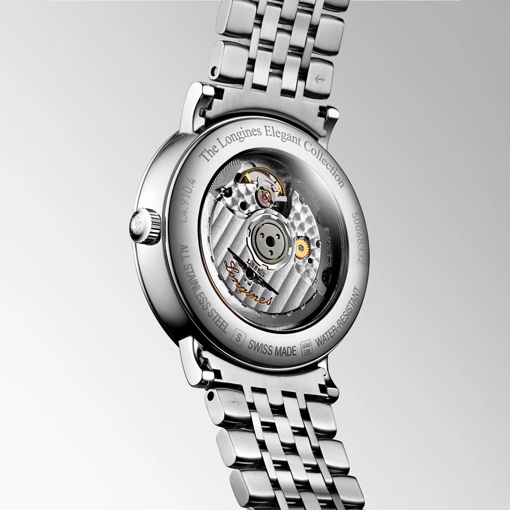 Longines Elegant Collection 39mm White Dial Automatic Watch L4.910.4.11.6