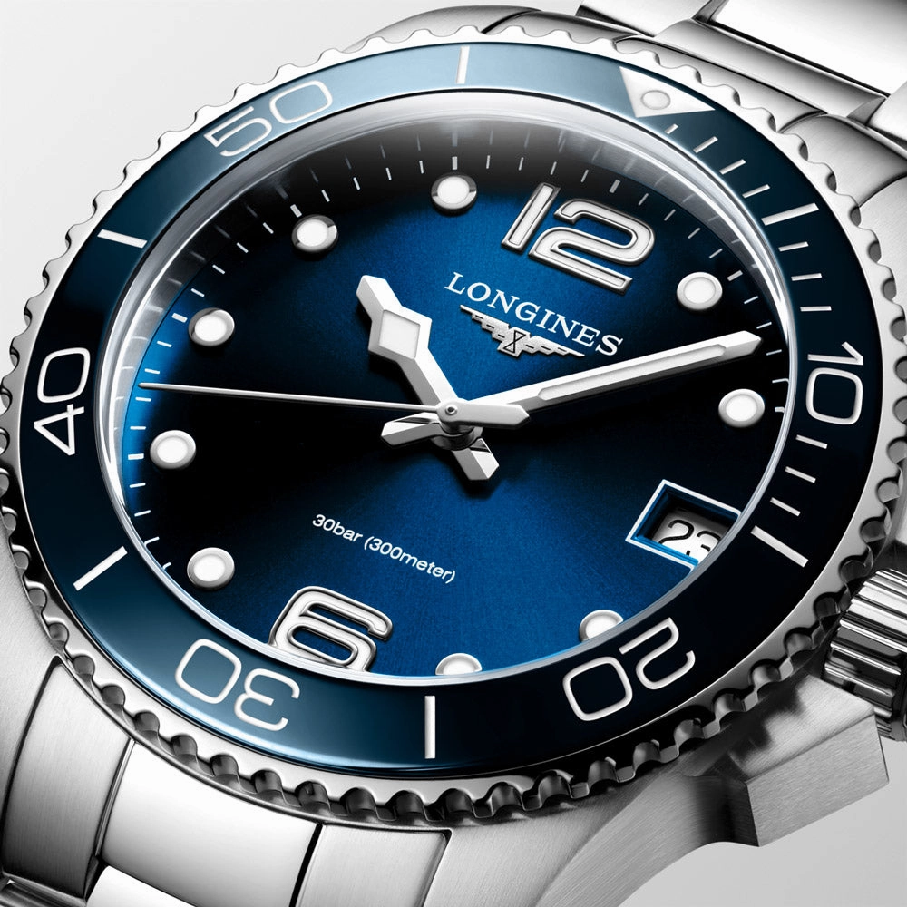 Longines HydroConquest 32mm Blue Dial Quartz Ladies Watch L3.370.4.96.6