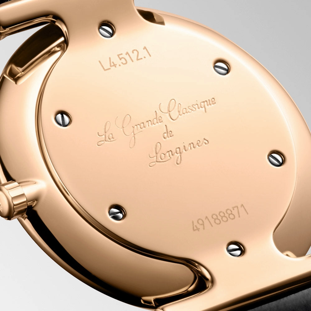 Longines La Grande Classique 29mm Rose Dial Rose PVD Steel Diamond Ladies Quartz Watch L4.512.1.90.8