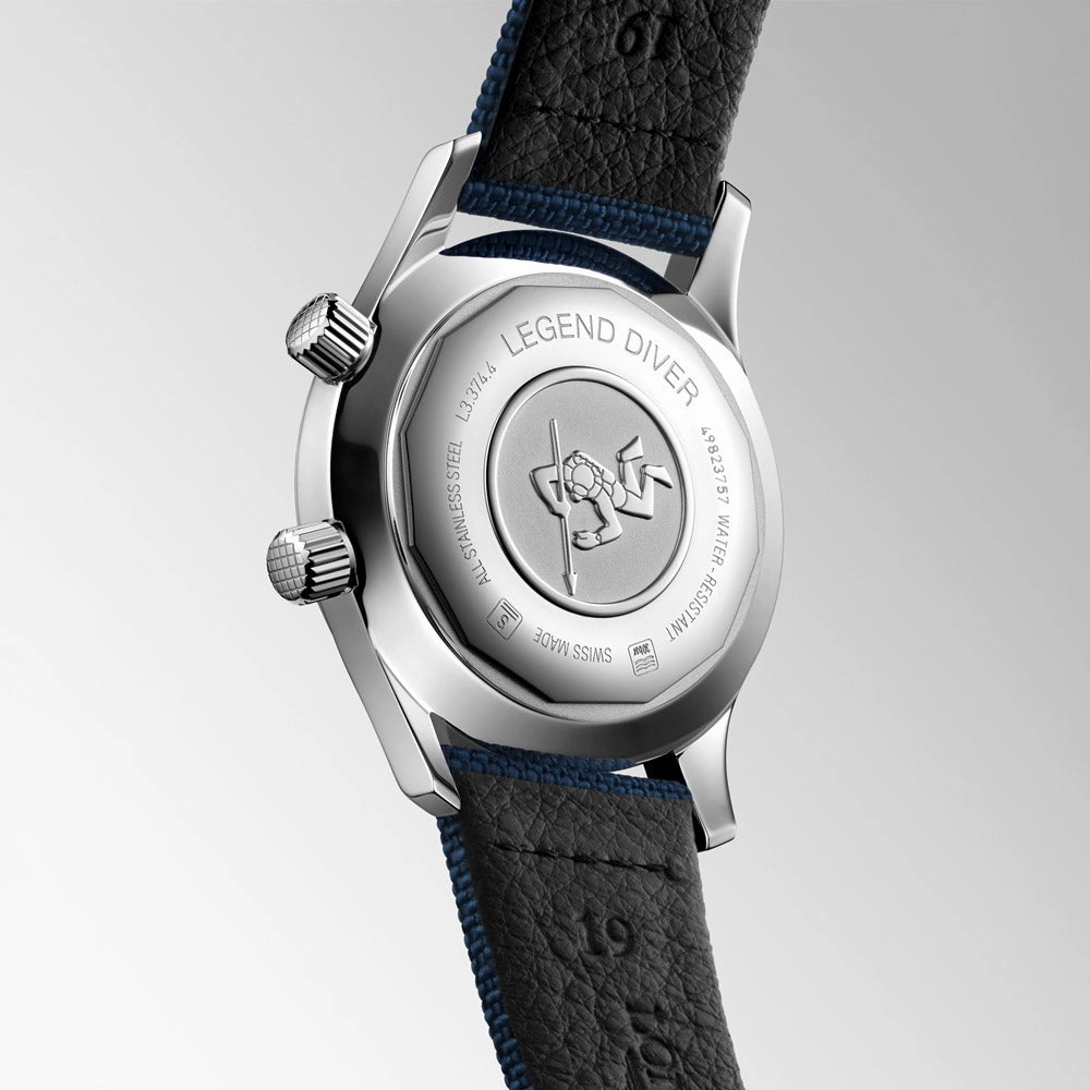 Longines Legend Diver 36mm Blue Dial Automatic Watch L3.374.4.90.2