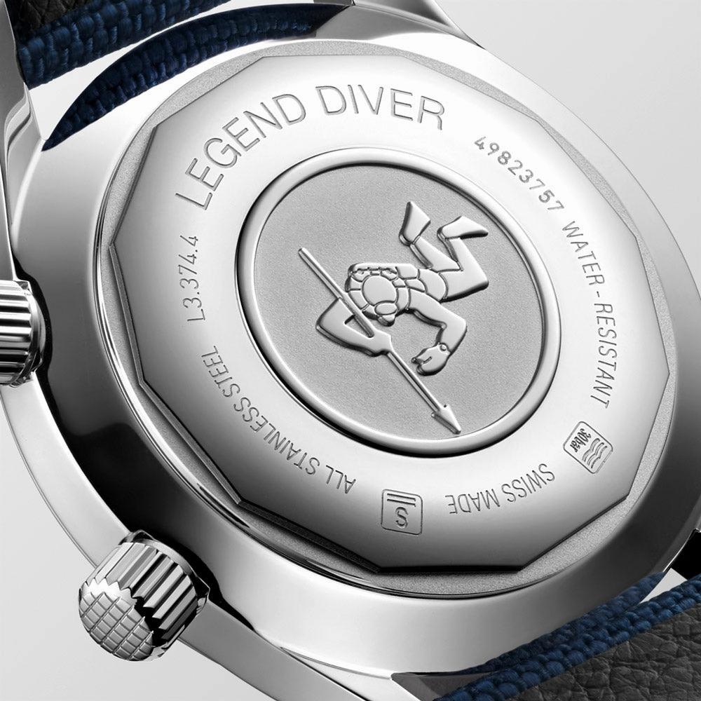 Longines Legend Diver 36mm Blue Dial Automatic Watch L3.374.4.90.2