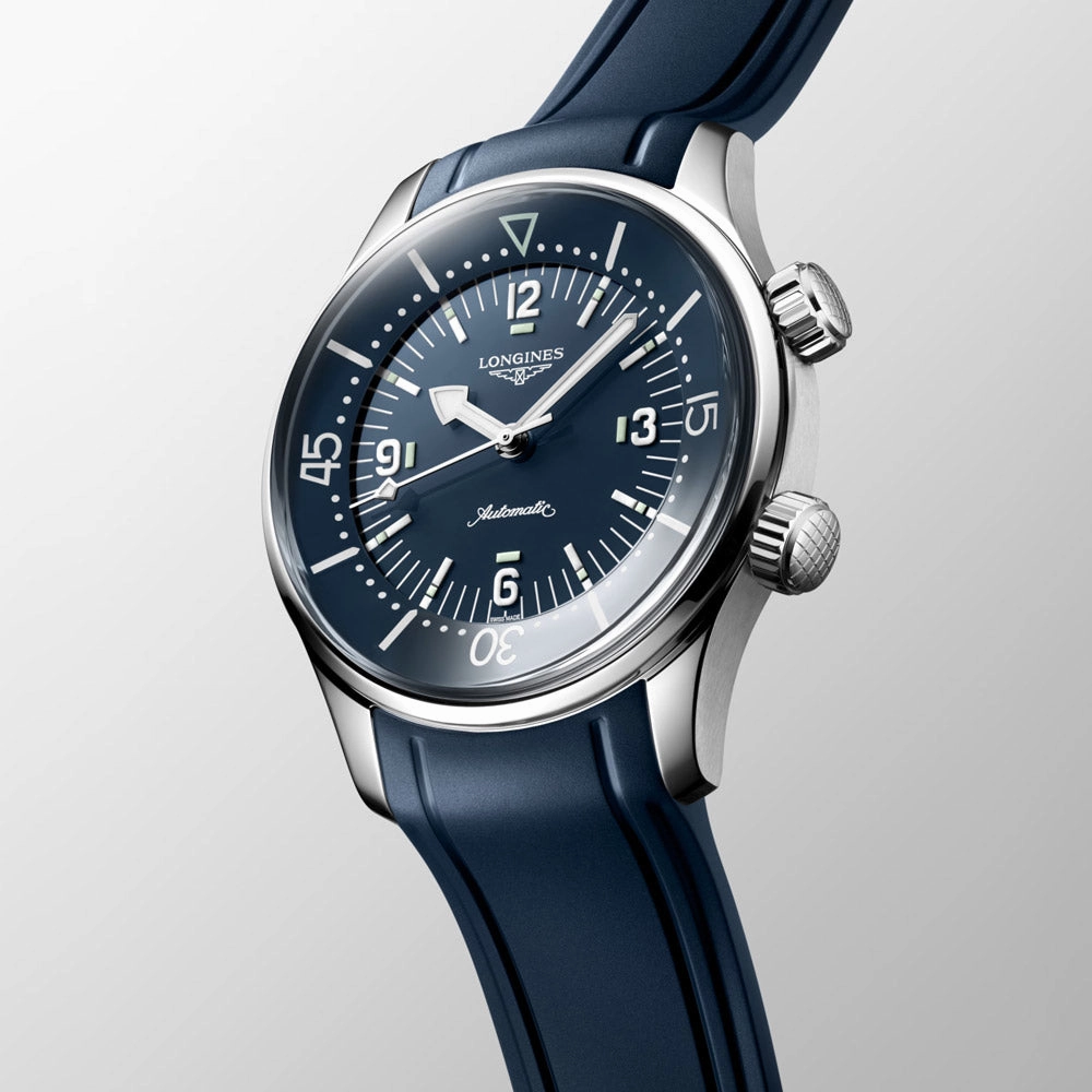 Longines Legend Diver 39mm Blue Dial Automatic Watch L3.764.4.90.9