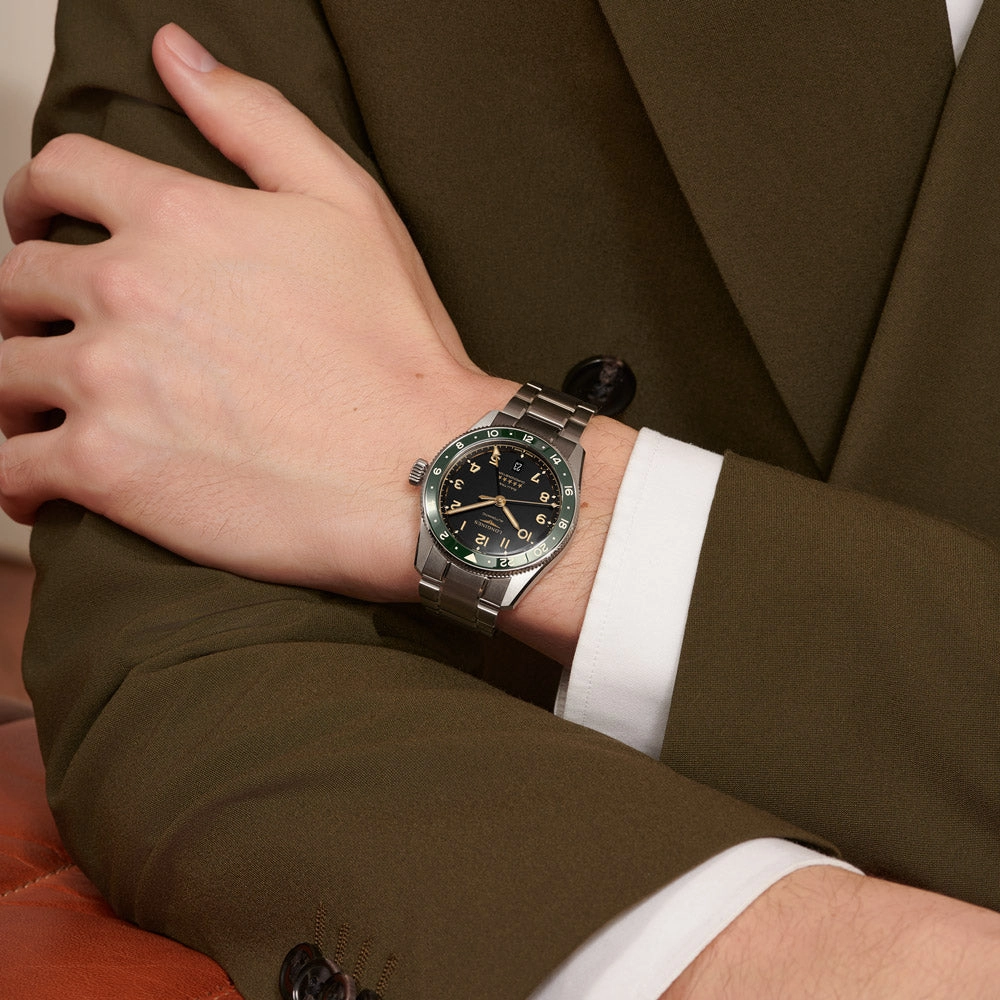 Longines Spirit Zulu Time GMT 39mm Anthracite Dial Automatic Watch L3.802.4.63.6