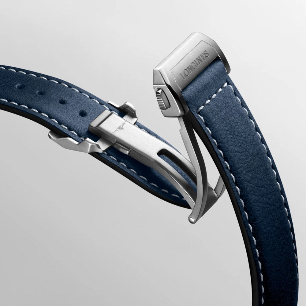 Longines Spirit Zulu Time GMT 39mm Blue Dial Automatic Watch L3.802.4.93.2