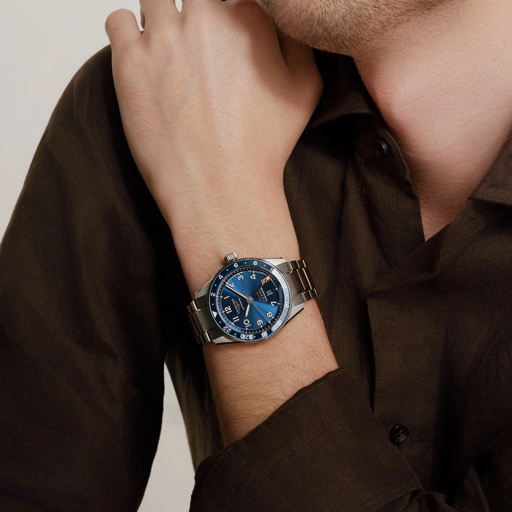 Longines Spirit Zulu Time GMT 42mm Blue Dial Automatic Gents Watch L3.812.4.93.6