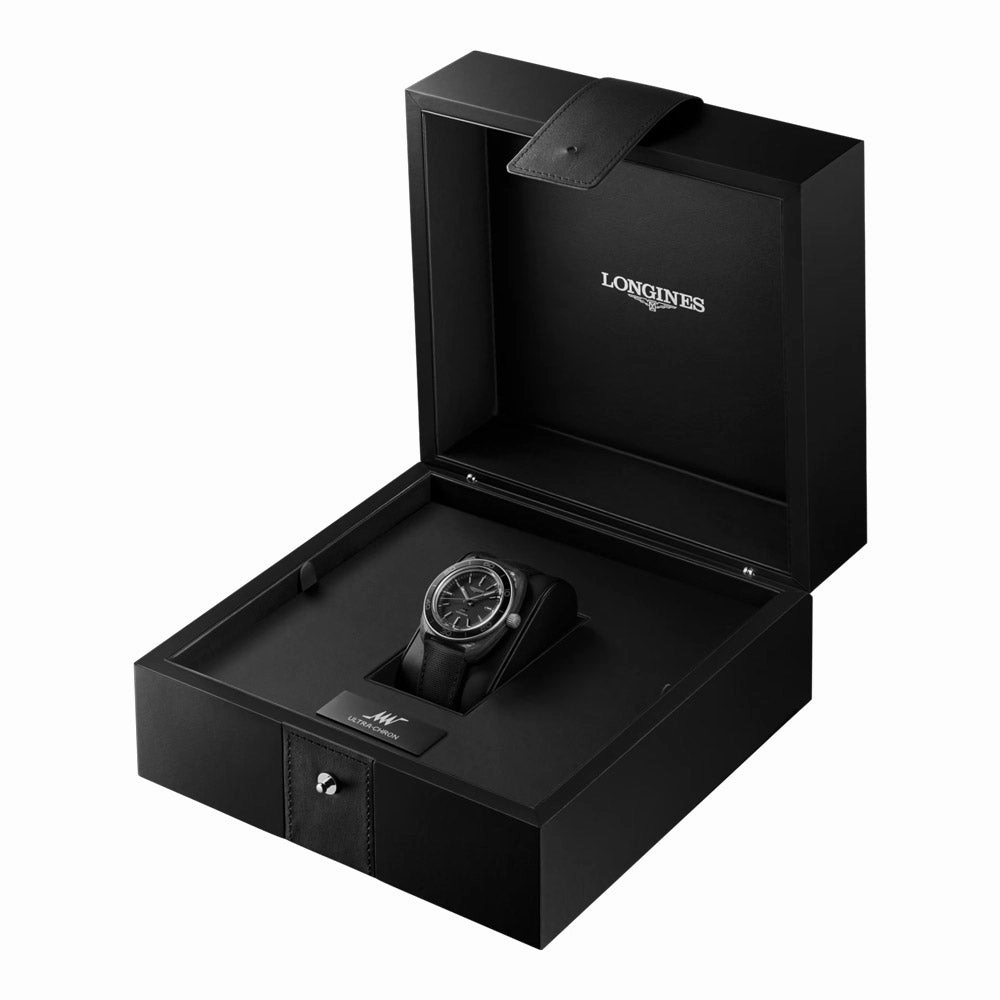 Longines Ultra-Chron 43mm Anthracite Dial Carbon Titanium Automatic Watch L2.839.4.52.2