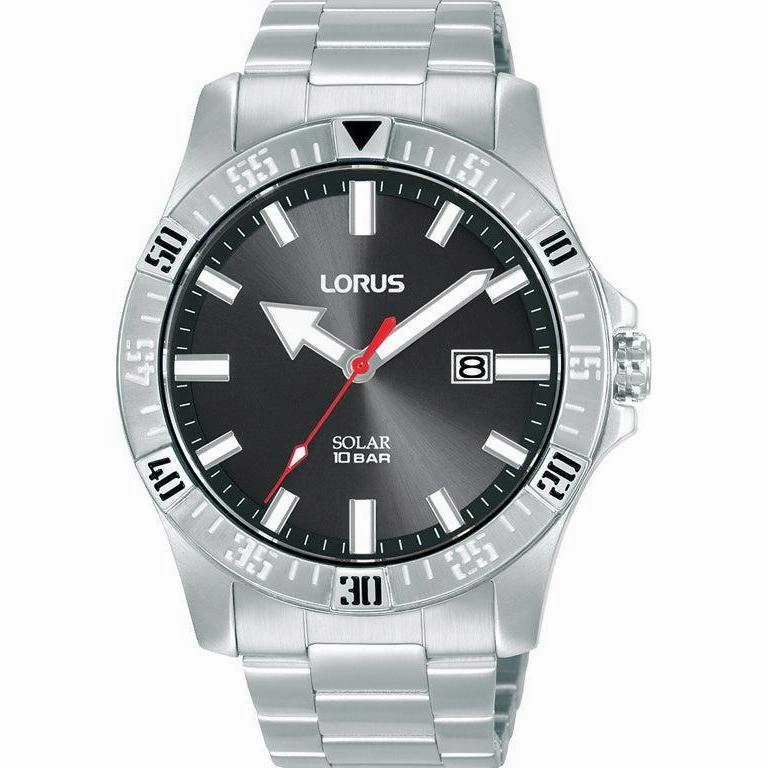Lorus Gents Sport Black Dial 3-Hands Watch