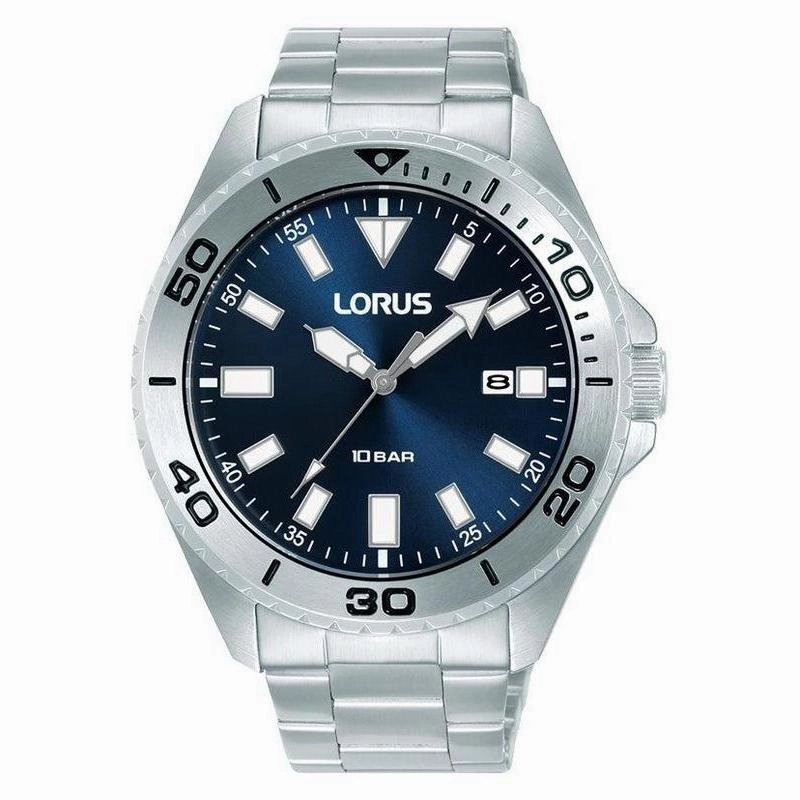 Lorus Gents Sport Blue Dial 3-Hands Watch