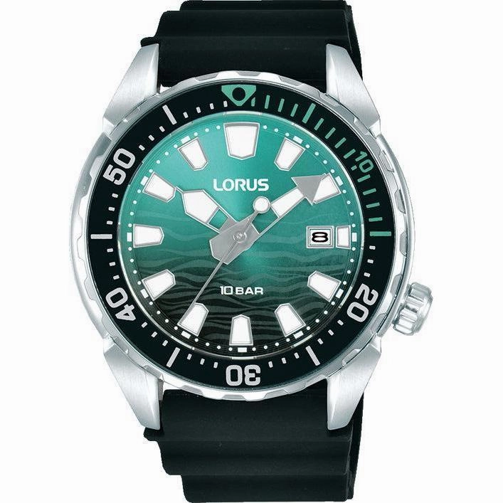 Lorus Gents Sport Green Dial 3-Hands Watch