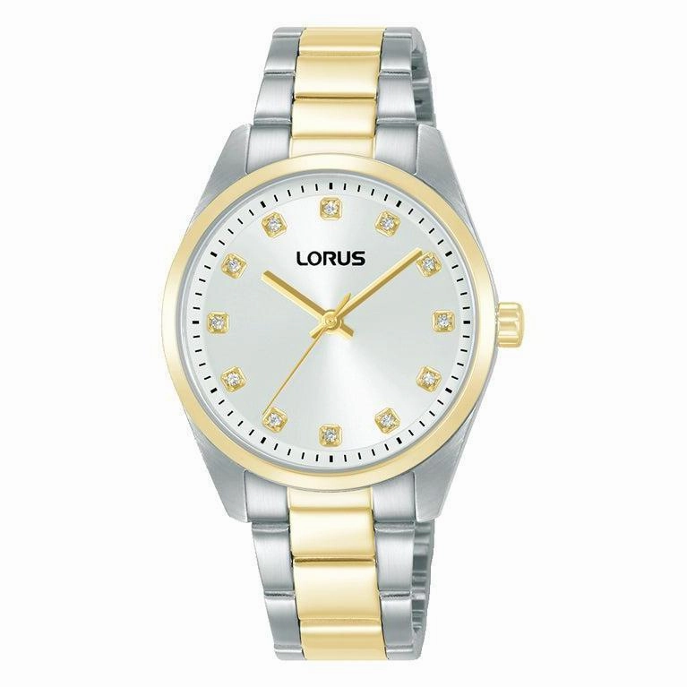 Lorus Ladies 2-Tone Silver Dial Watch