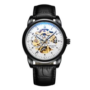 Mechanical Leather Men's Watch Waterproof Luminous 