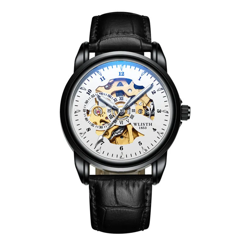 Mechanical Leather Men's Watch Waterproof Luminous 