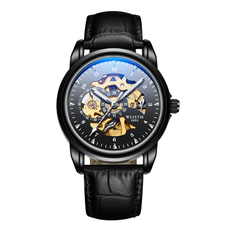 Mechanical Leather Men's Watch Waterproof Luminous