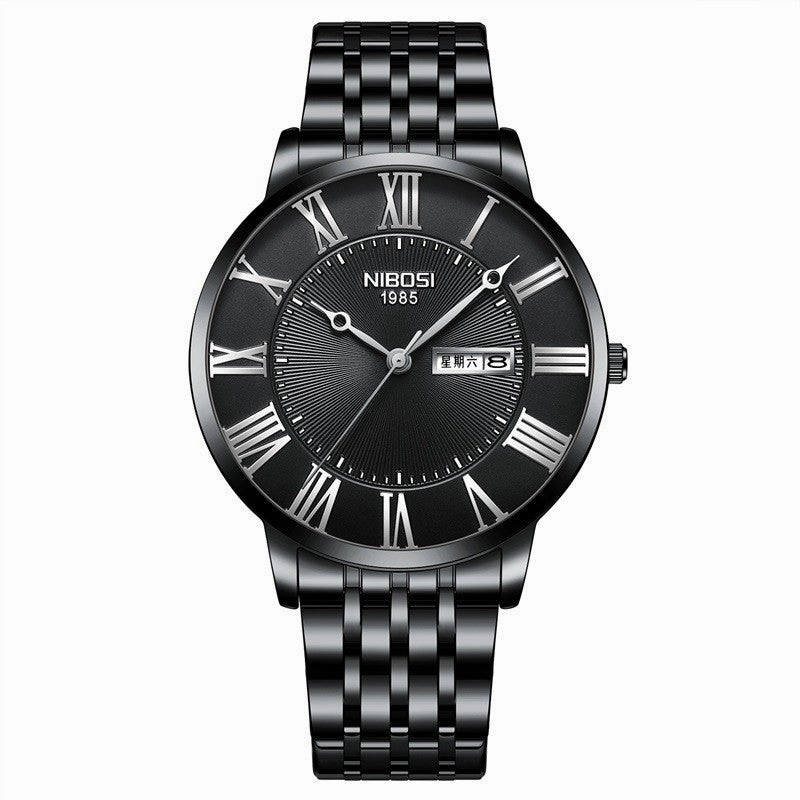 Men's Fashion Simple Steel Belt Quartz Watch