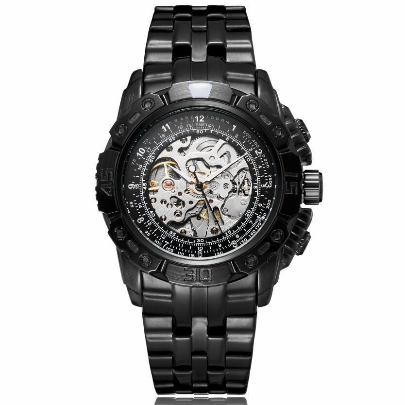 Men's Luxury Automatic Mechanical Watch All-steel Hollow Watch