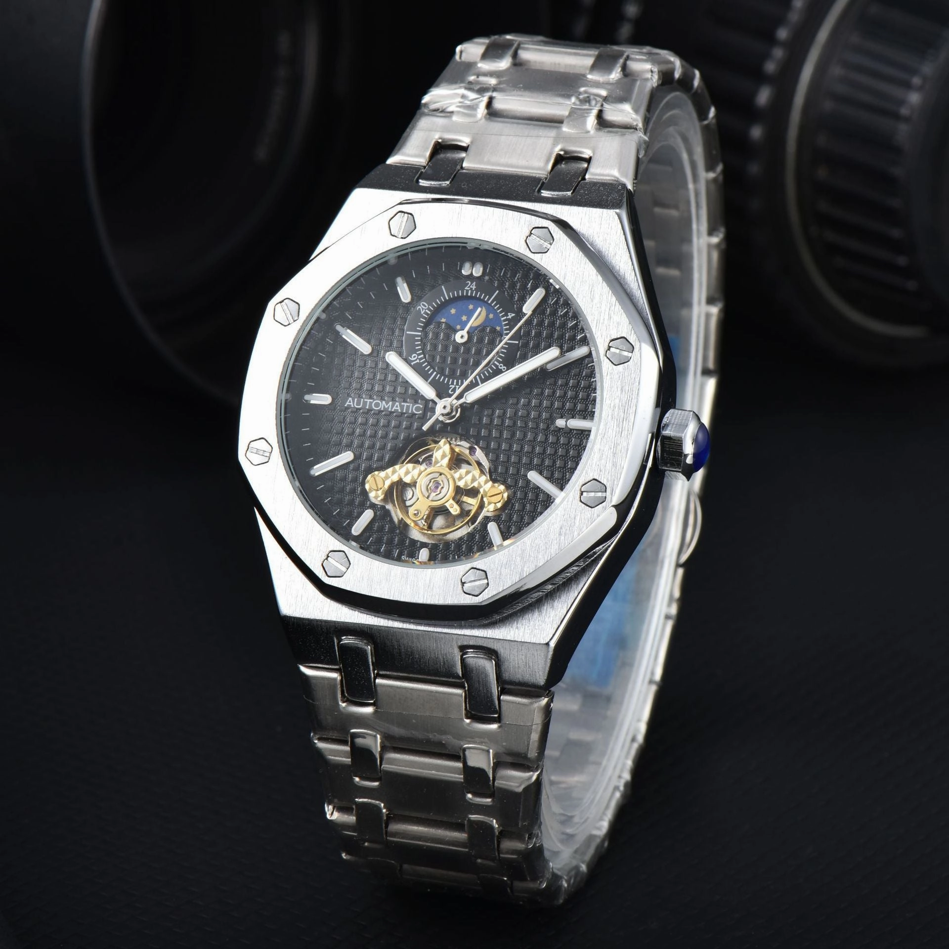 Men's Mechanical Automatic Multifunctional Tourbillon Watch