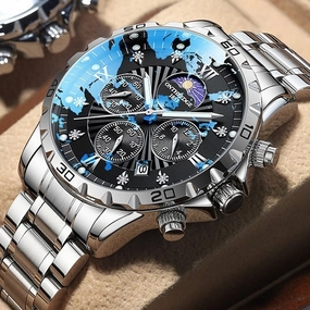 Men's Mechanical Full-automatic Waterproof Advanced Quartz Watch 