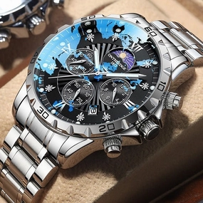 Men's Mechanical Full-automatic Waterproof Advanced Quartz Watch 