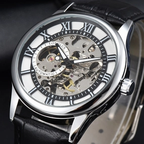 Men's Mechanical Watch Roman Scale Waterproof Fashion Business 