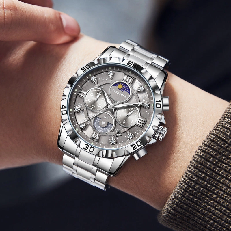 Men's Multi-functional High-grade Quartz Watch Waterproof Luminous