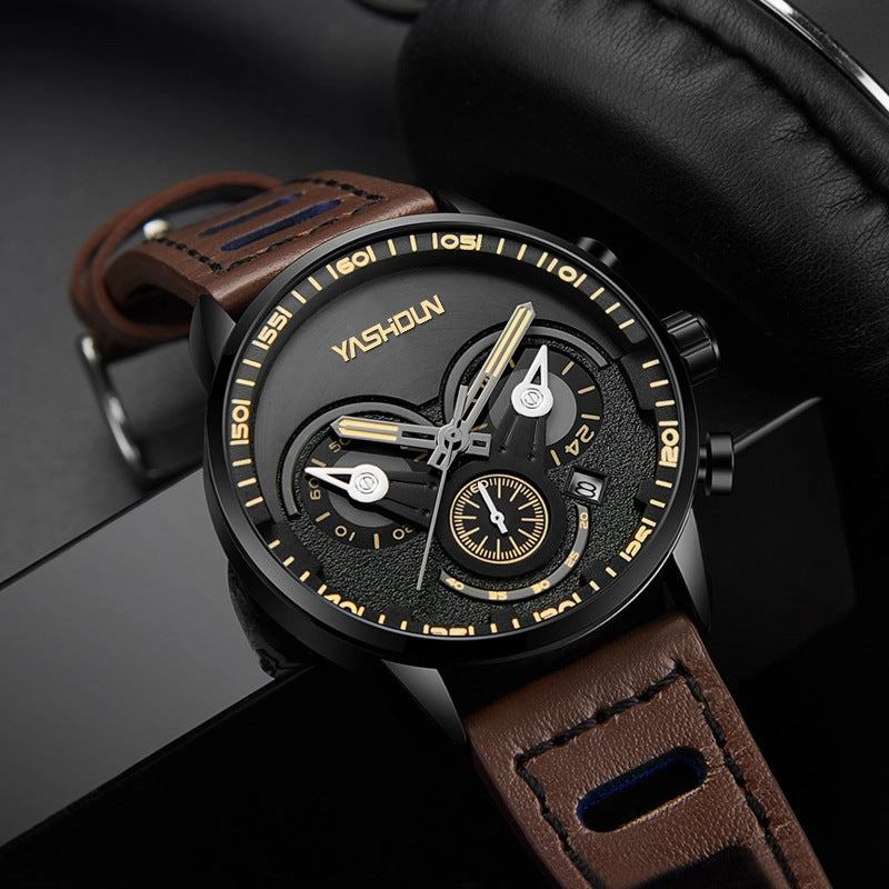 Men's Multifunctional Fashionable Unique Quartz Watch