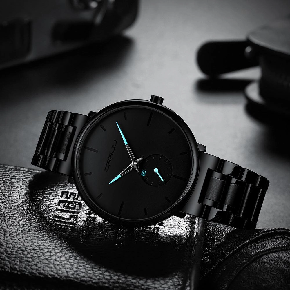 Men's New Steel Band Waterproof Watch Thin