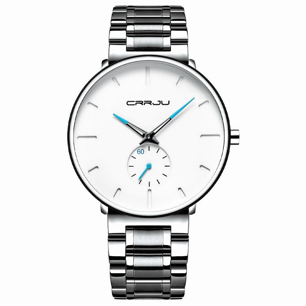 Men's New Steel Band Waterproof Watch Thin