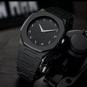 Men's Retro Arabic Digital Sports Waterproof Quartz Watch 