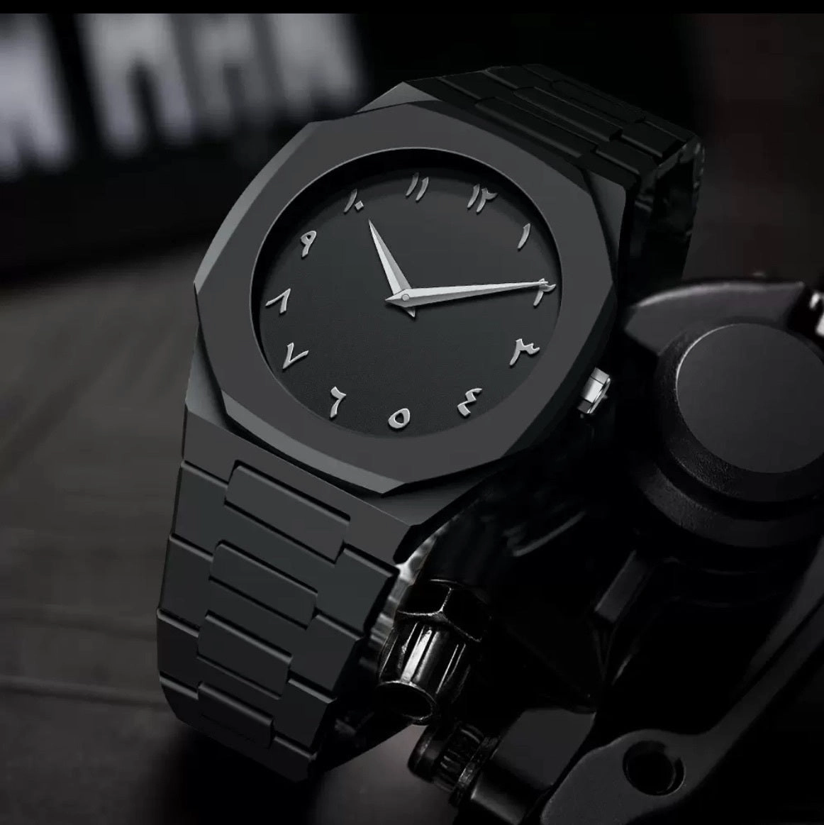 Men's Retro Arabic Digital Sports Waterproof Quartz Watch 