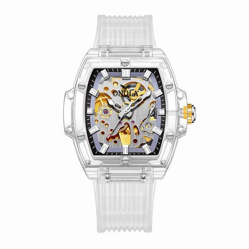 Men's Skeleton Automatic Mechanical Silicone Watch