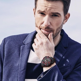 Men's Skeleton Calendar Fashion Large Dial 