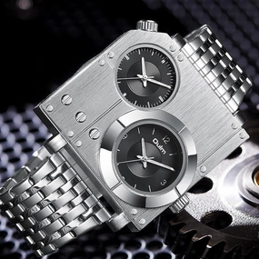 Men's Square Personality Casual Large Dial Watch 