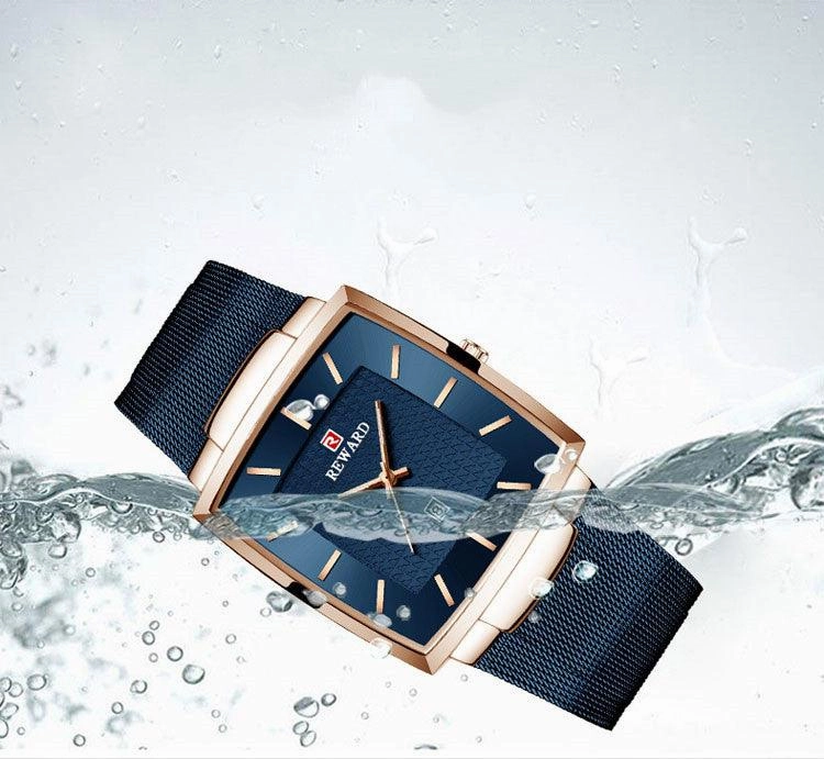 Men's Stainless Steel Simple Waterproof Quartz Watch