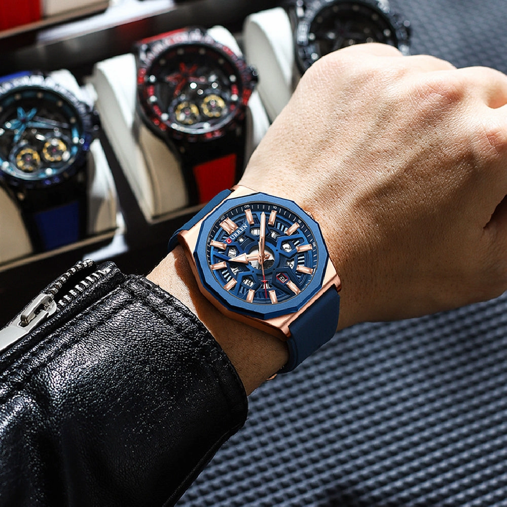 Men's Watch Calendar Men's Watch Tape Quartz Watch Fashion Casual Watch 