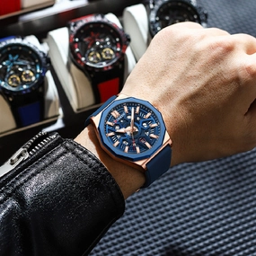Men's Watch Calendar Men's Watch Tape Quartz Watch Fashion Casual Watch 