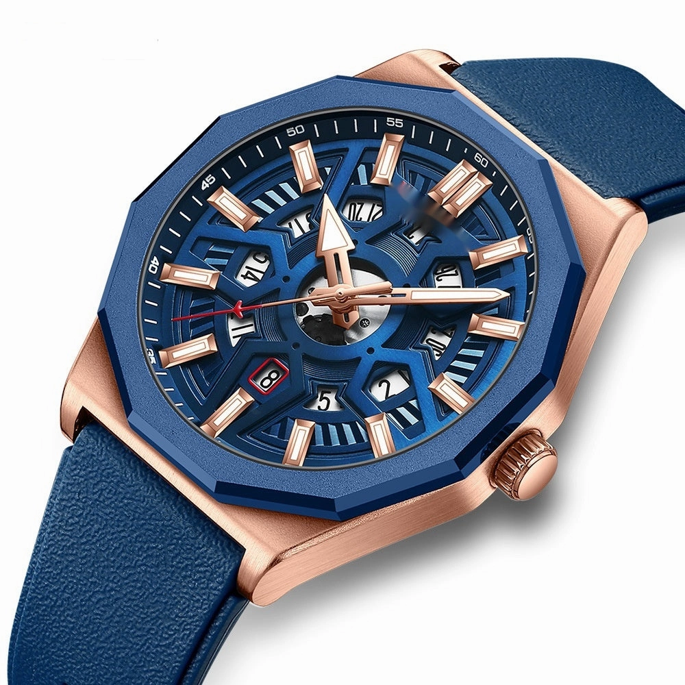 Men's Watch Calendar Men's Watch Tape Quartz Watch Fashion Casual Watch