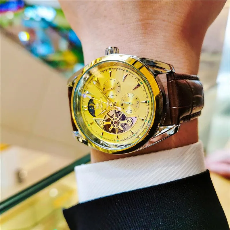 Men's Automatic Mechanical Hollowed-out Watch
