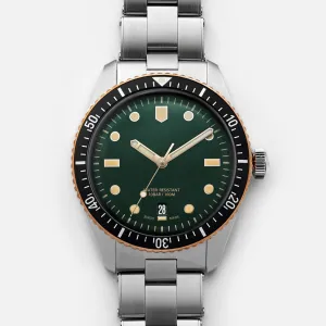 Men's Business Sweep Seconds 3-Hand Steel Band Watch 