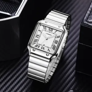 Men's Classic Roman Luminous Waterproof Steel Watch 
