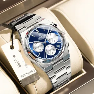 Men's Fashion Elegant Three Eyes And Six Needles Chronograph Watch 
