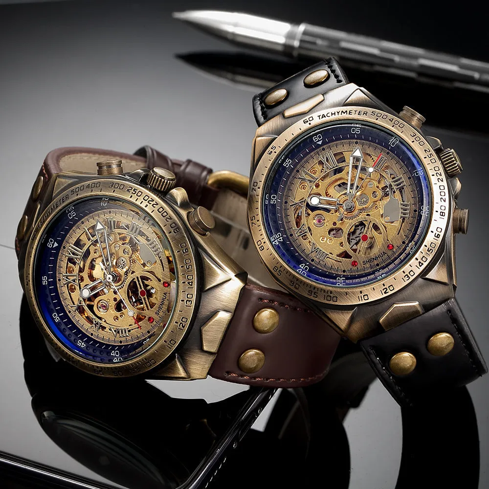Men's Fashion Hollowed-out Automatic Mechanical Watch 