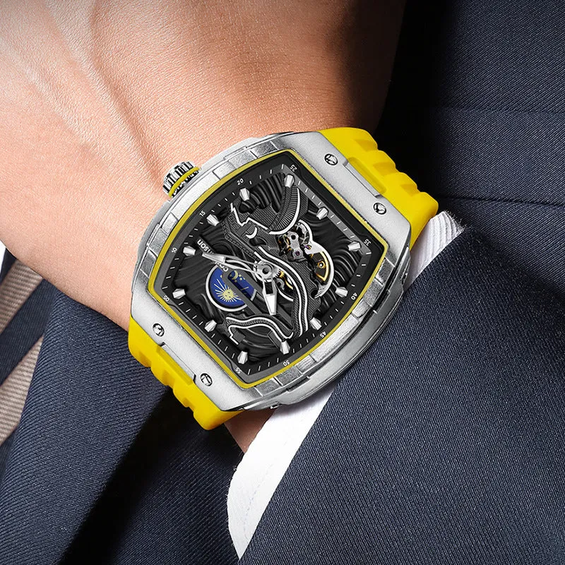 Men's Hollow Automatic Watch Luminous Waterproof Mechanical Watch 