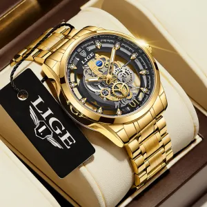 Men's Hollow Waterproof Quartz Watch 