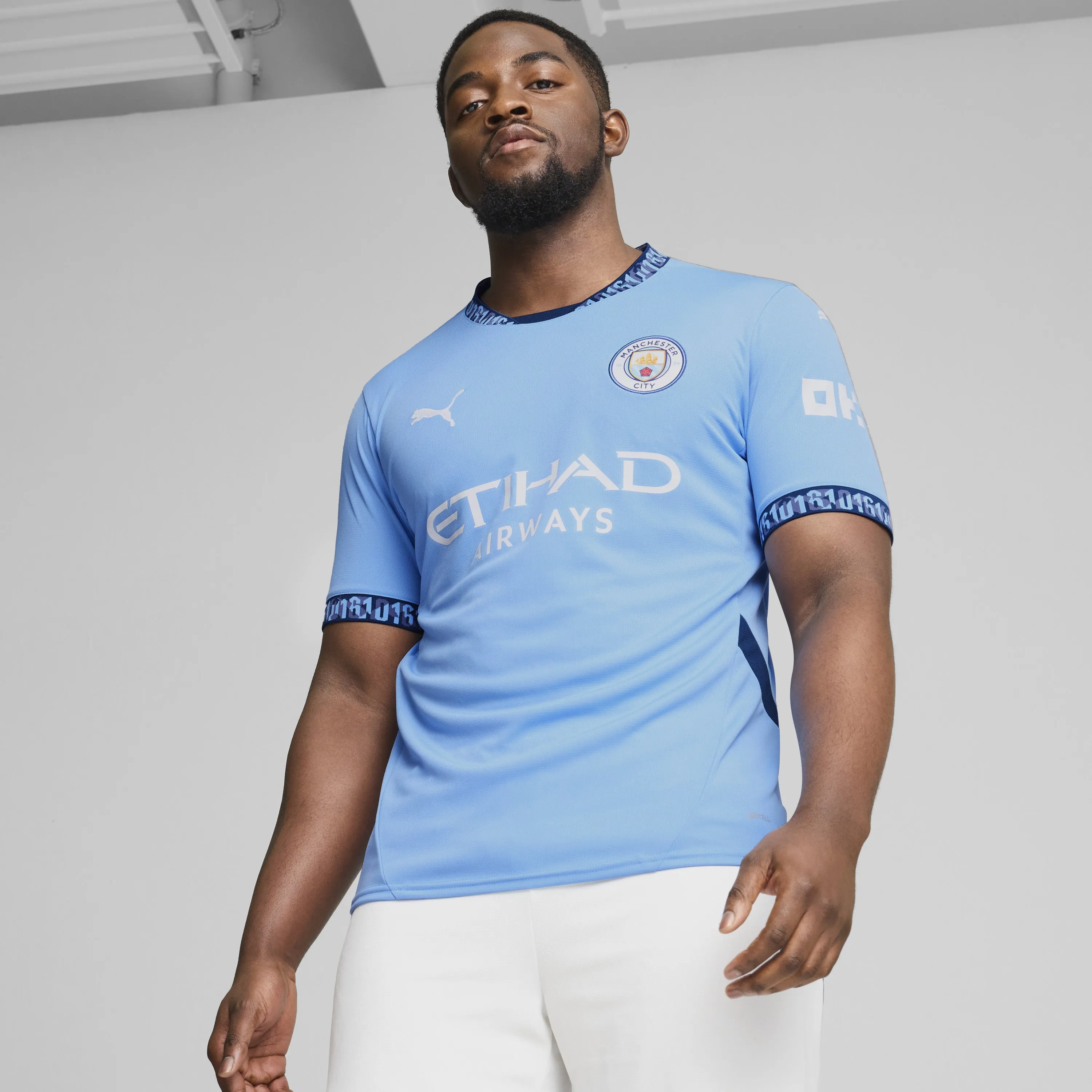 Men's Manchester City 2024/25 Home Replica Soccer Jersey