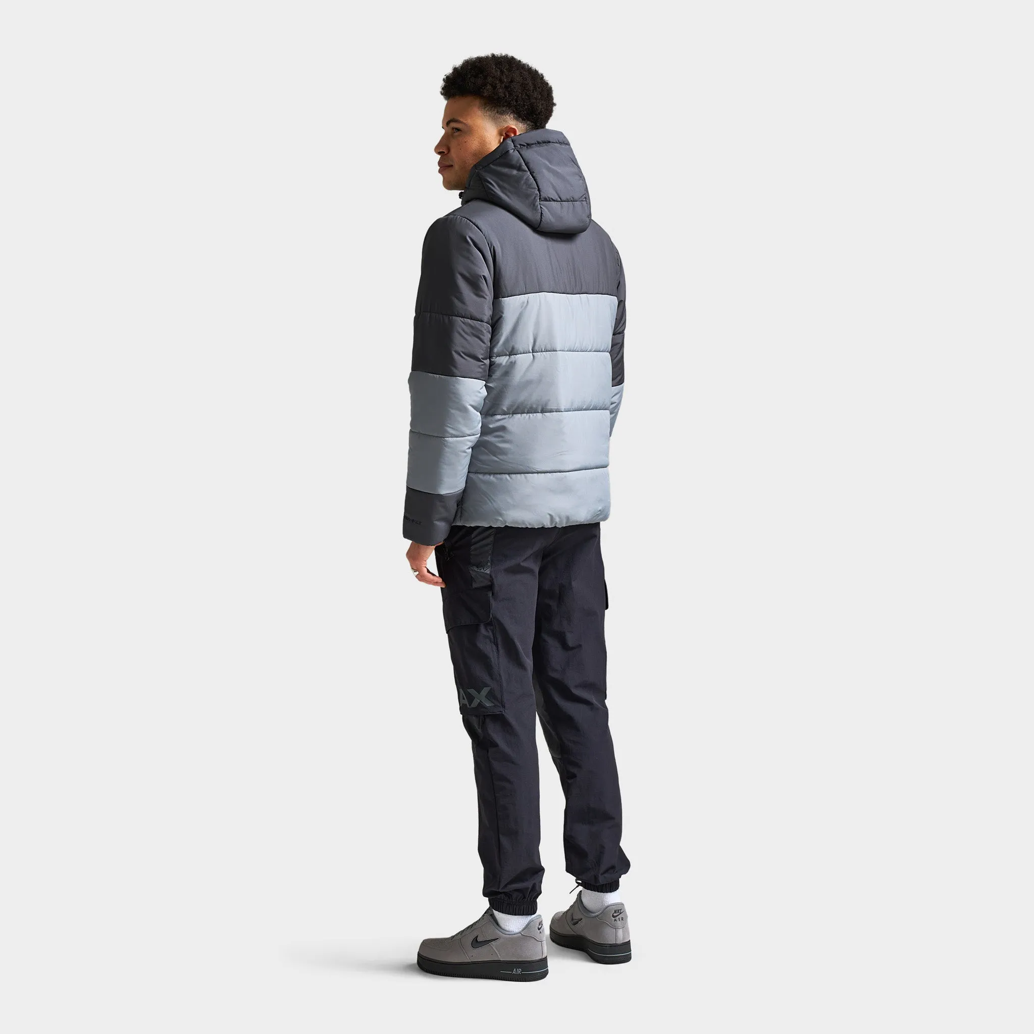 Mens Nike Nike Air Synthetic-Fill Jacket Anthracite / Cool Grey - White
