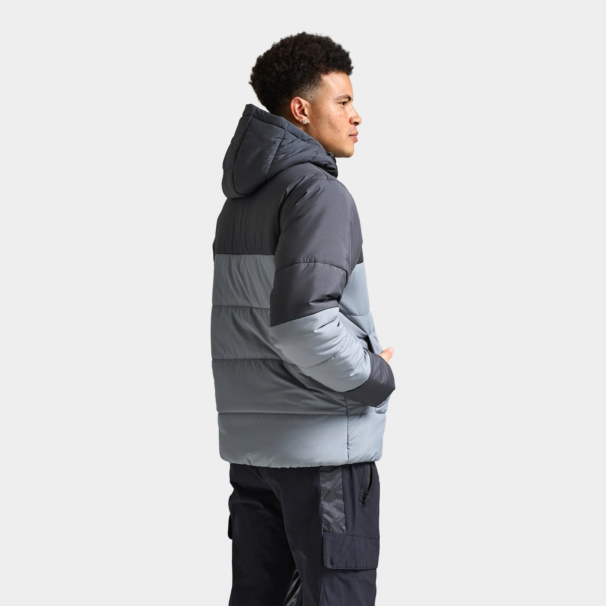 Mens Nike Nike Air Synthetic-Fill Jacket Anthracite / Cool Grey - White